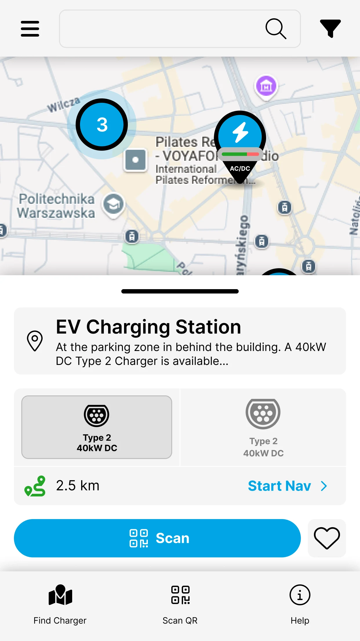 EV+MAP screenshot